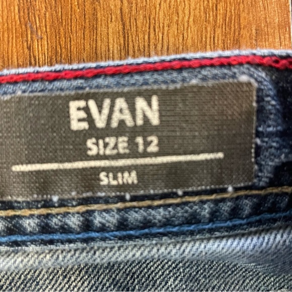BUFFALO DAVID BRITTON Boys Blue Jean Evan Slim Size 12 - Picture 10 of 15